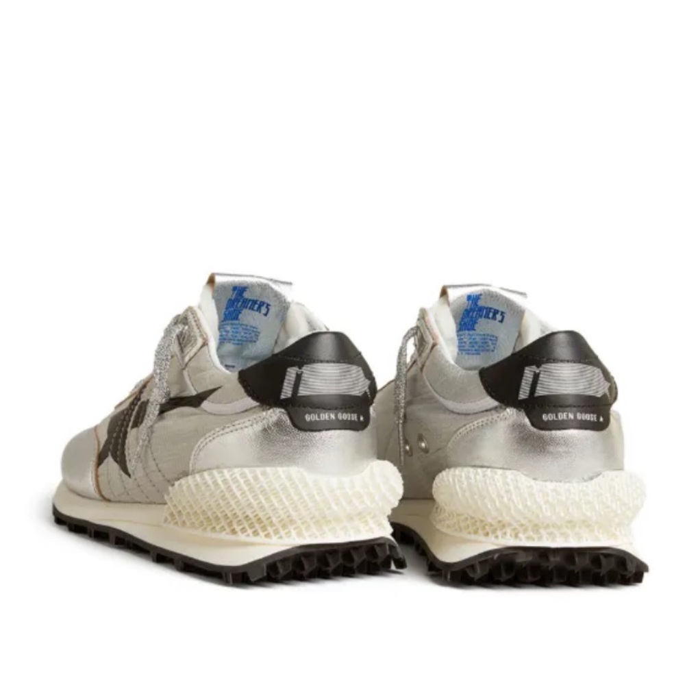 GOLDEN GOOSE Marathon Leather-Trimmed Ripstop Sneakers 12 Cm 28.6 - Picture 3 of 16
